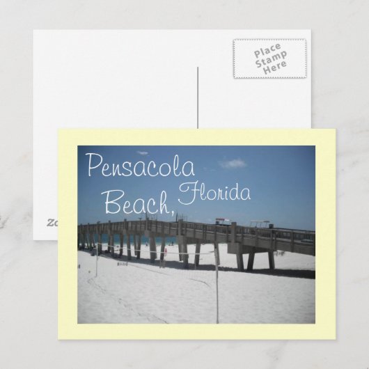 Pensacola Beach, Florida Briefkaart (Voorkant / Achterkant)