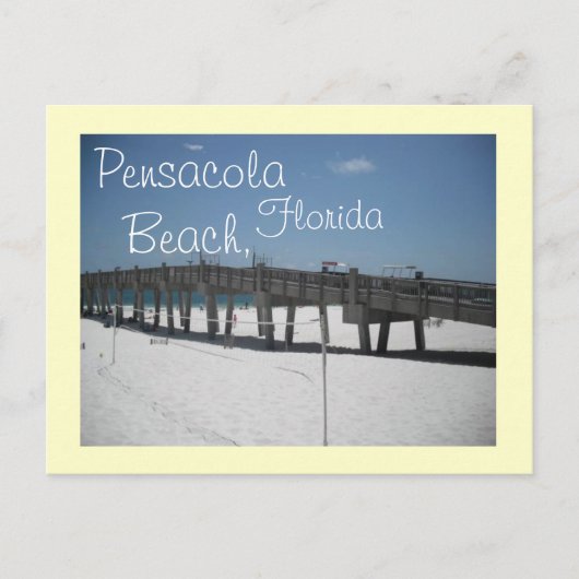 Pensacola Beach, Florida Briefkaart (Voorkant)