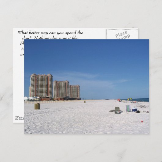 Pensacola Beach, Florida Briefkaart (Voorkant / Achterkant)