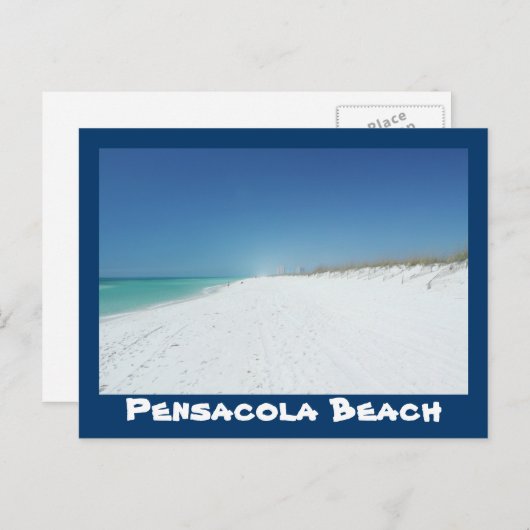 Pensacola Beach Florida Briefkaart (Voorkant / Achterkant)