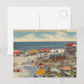 Pensacola Beach, Florida, Golf van Mexico Briefkaart (Voorkant / Achterkant)