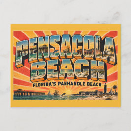 Pensacola Beach Florida Panhandle Strand Ouderwets Briefkaart
