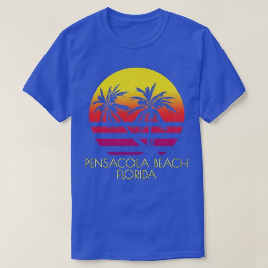 Pensacola Beach Florida  Tropische Zonsondergang P T-shirt (Design voorkant)