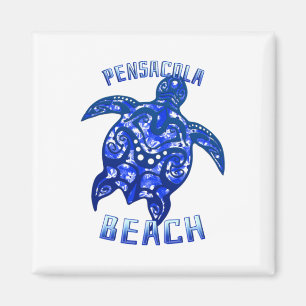 Pensacola Beach Florida Vacation Tribal Turtle Magneet
