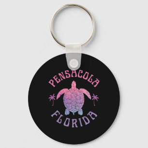Pensacola Beach Florida Zeeschildpad Zomer Vakanti Sleutelhanger