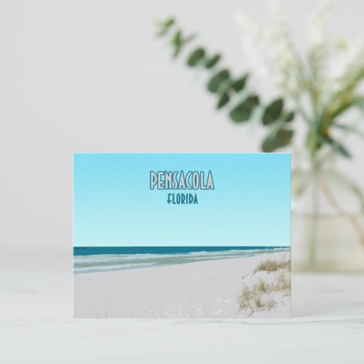 Pensacola Beach Panhandle Florida Briefkaart (Staand voorkant)