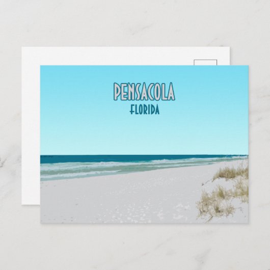 Pensacola Beach Panhandle Florida Briefkaart (Voorkant / Achterkant)