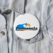 Pensacola Beach. Ronde Button 4,0 Cm (In situ)