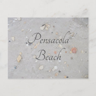 Pensacola Beach Sand, Shells, Pensacola, FL Briefkaart