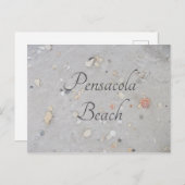 Pensacola Beach Sand, Shells, Pensacola, FL Briefkaart (Voorkant / Achterkant)