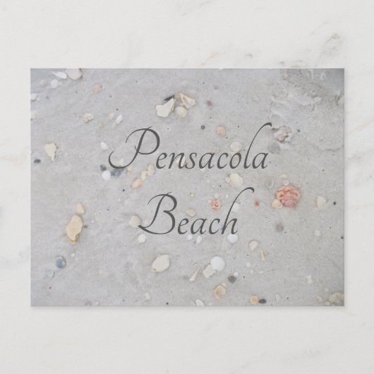 Pensacola Beach Sand, Shells, Pensacola, FL Briefkaart (Voorkant)