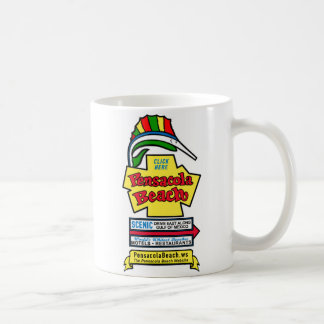 Pensacola Beach Sign Coffee Mok