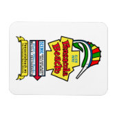 Pensacola Beach Sign Flexibele magneet (Horizontaal)