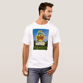 Pensacola Beach Sign - Mannen Basic T-Shirt (Voorkant volledig)