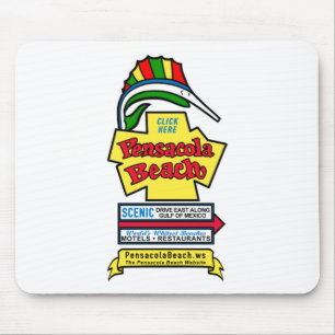 Pensacola Beach Sign Mousepad Muismat
