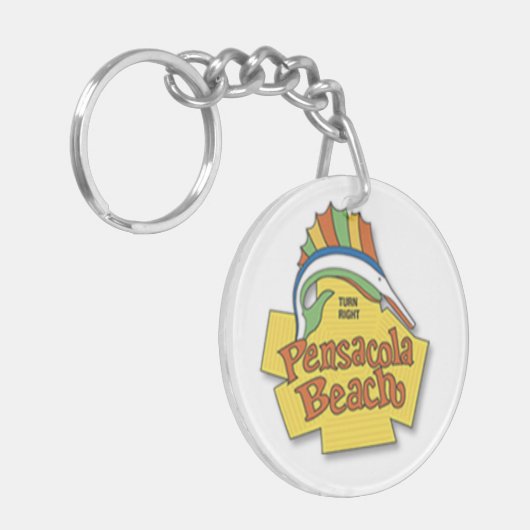 Pensacola Beach Sleutelhanger (Voorkant Links)