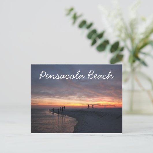 Pensacola Beach Sunset Briefkaart (Staand voorkant)
