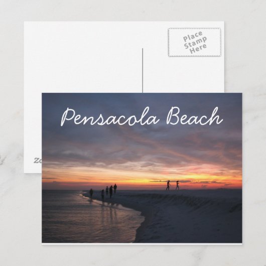 Pensacola Beach Sunset Briefkaart (Voorkant / Achterkant)