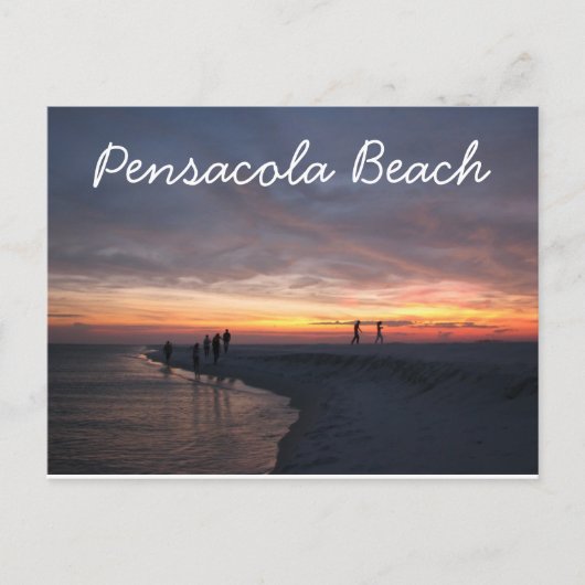 Pensacola Beach Sunset Briefkaart (Voorkant)