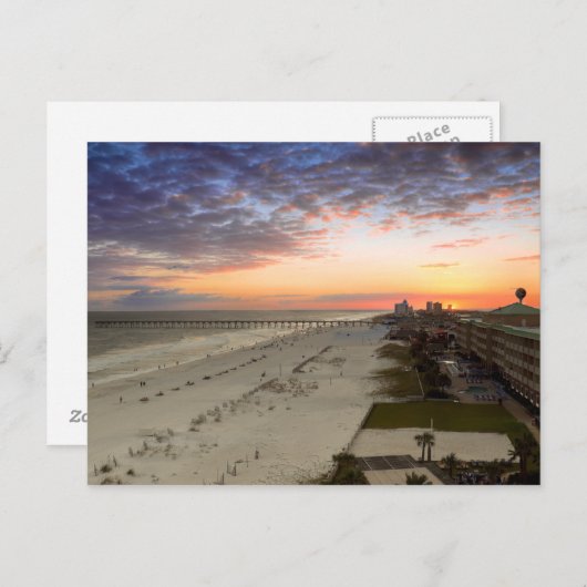 Pensacola Beach Sunset Briefkaart (Voorkant / Achterkant)