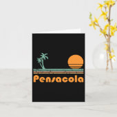 Pensacola Beach Sunset Long Sleeve Kaart (Gele Bloem)