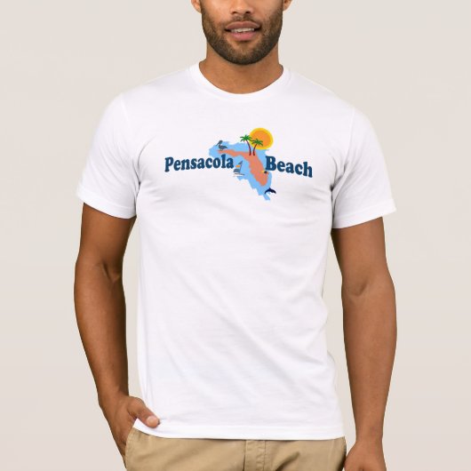 Pensacola Beach. T-shirt (Voorkant)