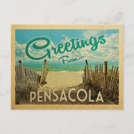 Pensacola Beach Vintage Travel Briefkaart