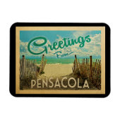 Pensacola Beach Vintage Travel Magneet (Horizontaal)