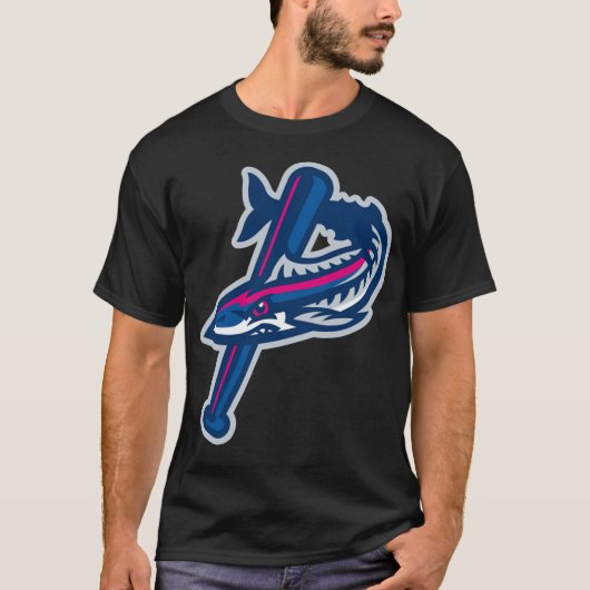  Pensacola Blue Wahoos Logo T-Shirt (Voorkant)