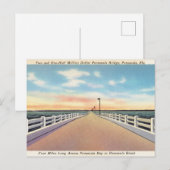  Pensacola, Bridge Florida Briefkaart (Voorkant / Achterkant)