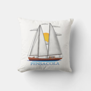 Pensacola Coastal Nautical Sailor Kussen