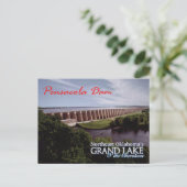 Pensacola Dam... Grand Lake OK postkaart v2 (Staand voorkant)
