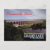 Pensacola Dam... Grand Lake OK postkaart v2 (Voorkant)