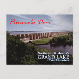 Pensacola Dam... Grand Lake OK postkaart v2