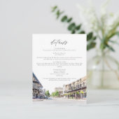 PENSACOLA Downtown Waterverf Florida Details Kaart (Staand voorkant)