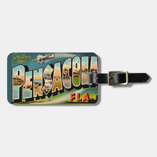 Pensacola FL Bagagelabel (Voorkant horizontaal)