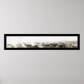 Pensacola, FL Harbour Foto 1909 Poster (Voorkant)