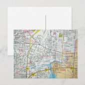 PENSACOLA, FL  Map Briefkaart (Voorkant / Achterkant)