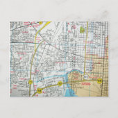 PENSACOLA, FL  Map Briefkaart (Voorkant)