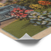 Pensacola, FL - Zuid-Uitzicht Palafox Poster (Hoek)