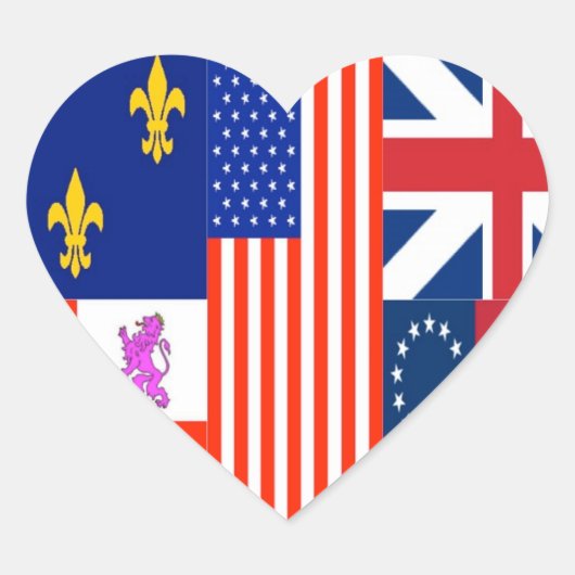 Pensacola Flag Hart Sticker (Voorkant)