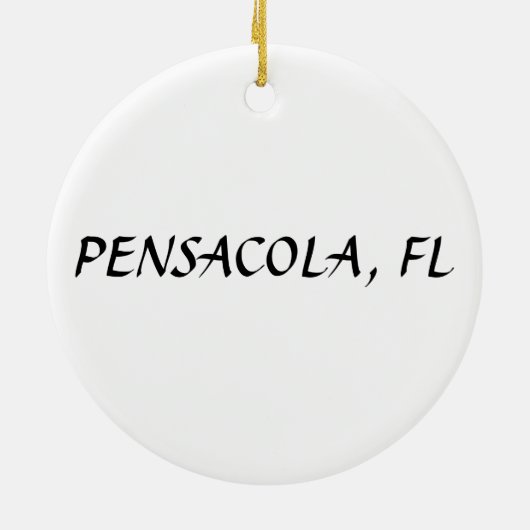 Pensacola Flag Keramisch Ornament (Achterkant)