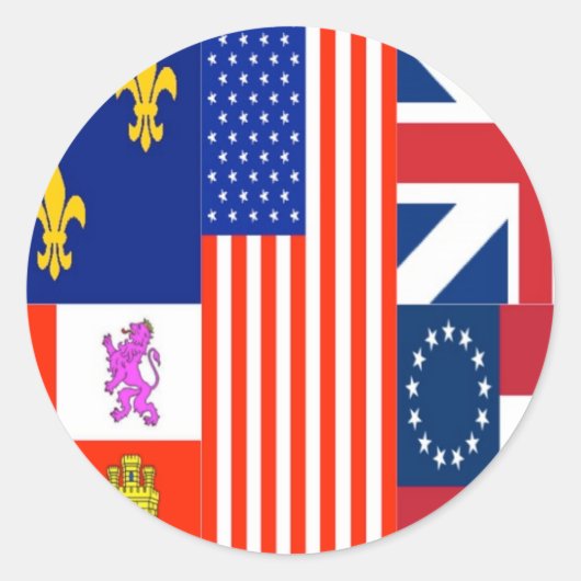 Pensacola Flag Ronde Sticker (Voorkant)