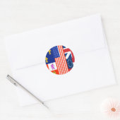 Pensacola Flag Ronde Sticker (Envelop)