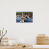 Pensacola Florida Aerial Uitzicht Poster (Keuken)