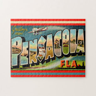 Pensacola Florida Antiek 28x36cm Legpuzzel