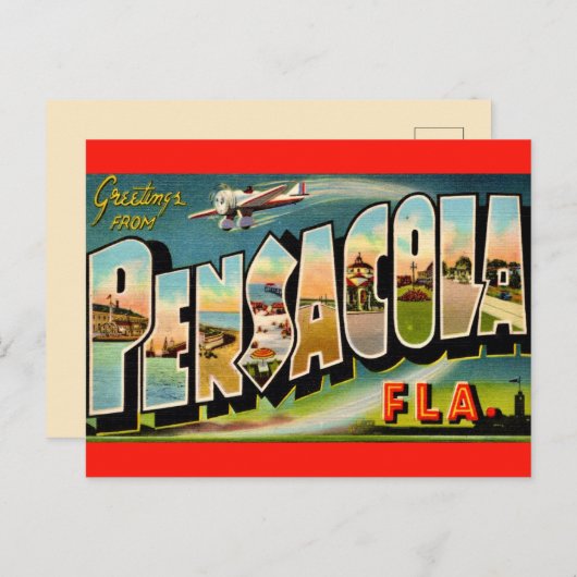 Pensacola Florida  Briefkaart (Voorkant / Achterkant)