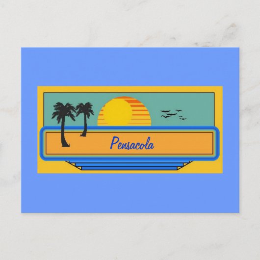Pensacola Florida Briefkaart (Voorkant)