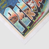 Pensacola Florida FL groot Briefkaart Tissuepapier (Detail)