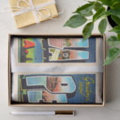 Pensacola Florida FL groot Briefkaart Tissuepapier (Geschenk)